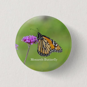 Monarch Butterfly buton 1 Inch Round Button