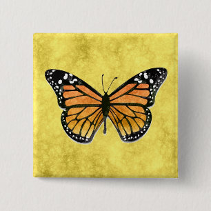MONARCH BUTTERFLY Button