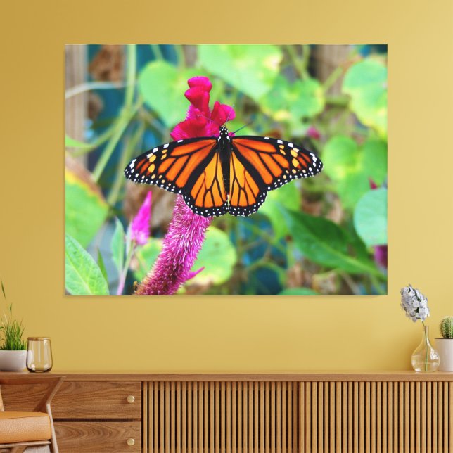 Monarch Butterfly Canvas Print (Insitu(LivingRoom))