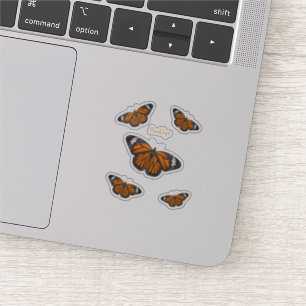 Monarch butterfly cartoon illustration