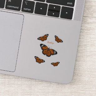 Monarch butterfly cartoon illustration