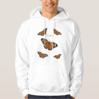 Monarch butterfly cartoon illustration