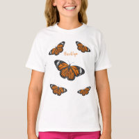 Monarch butterfly cartoon illustration  