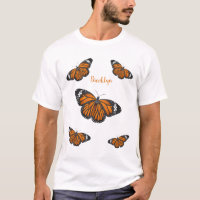 Monarch butterfly cartoon illustration