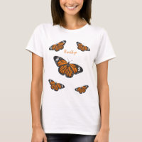 Monarch butterfly cartoon illustration
