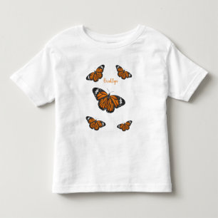 Monarch butterfly cartoon illustration  toddler t-shirt