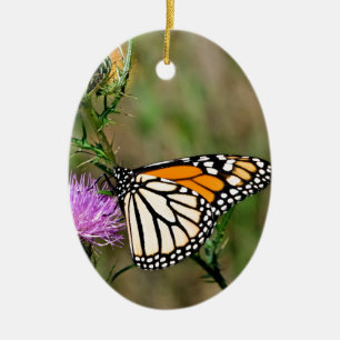 Monarch Butterfly Ceramic Ornament