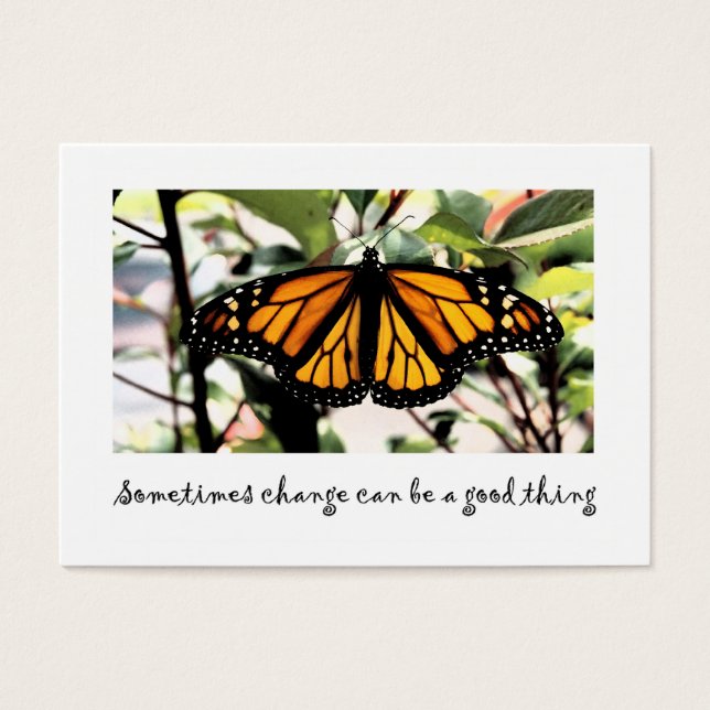 monarch butterfly change can be...good thing (Front)