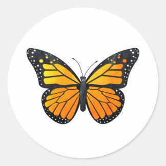 Monarch Butterfly Classic Round Sticker