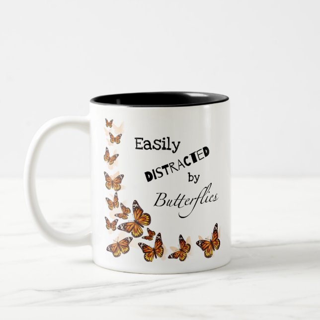 Monarch Butterfly coffee mug (Left)