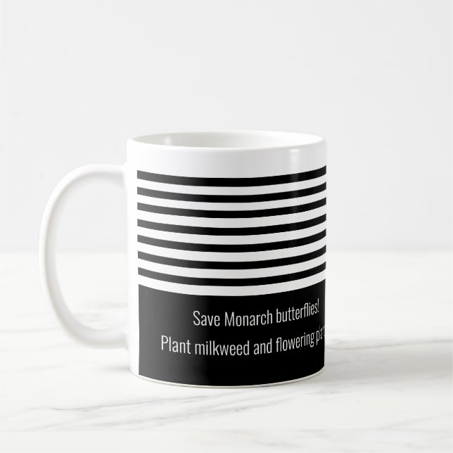 Monarch butterfly coffee mug (Left)
