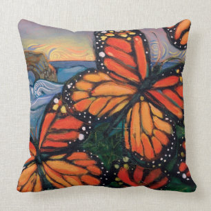 Monarch Butterfly Decorative Throw Pillow