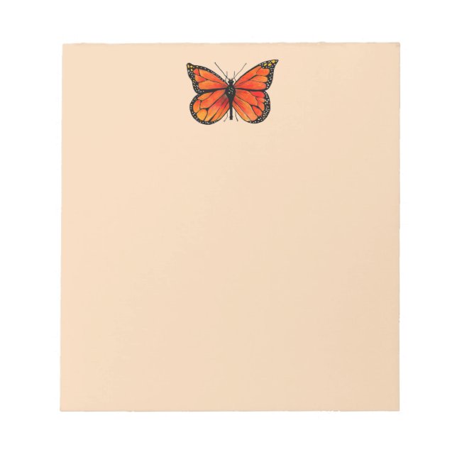 Monarch Butterfly Design sur le Bloc-notes (Devant)