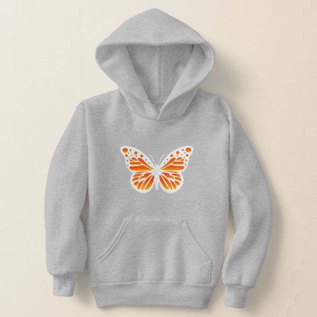 Monarch Butterfly Design - Sweat - shirt à capuche (Poser)