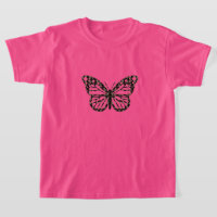 Monarch Butterfly Design - T-shirt de base pour fi