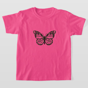 Monarch Butterfly Design - T-shirt de base pour fi