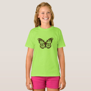 Monarch Butterfly Design - T-shirt de base pour fi
