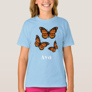 Monarch Butterfly Design - T-shirt de base pour fi