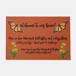 Monarch butterfly doormat