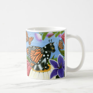 Monarch Butterfly Fairy Cat Fantasy Art Mug