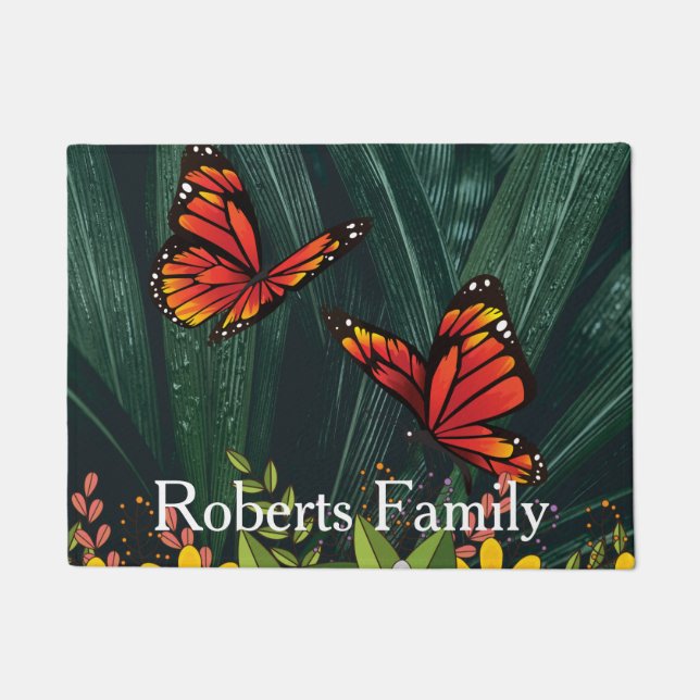 Monarch Butterfly Feb 6_21 Doormat (Front)