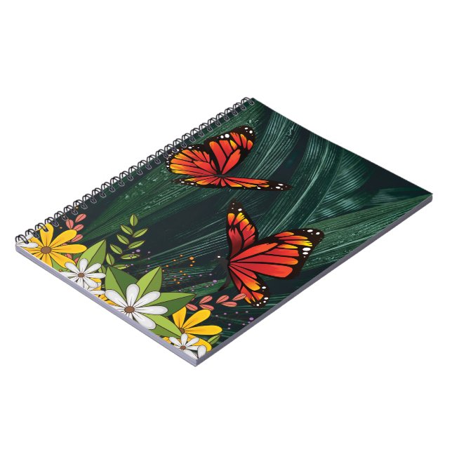 Monarch Butterfly Feb 6_21 Notebook (Left Side)