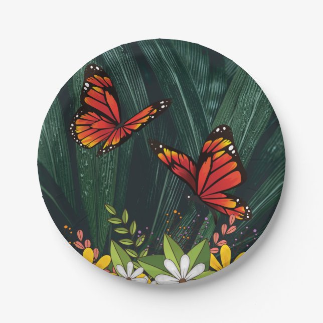 Monarch Butterfly Feb 6_21 Paper Plate (Front)