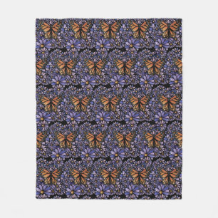 Monarch Butterfly Fleece Blanket