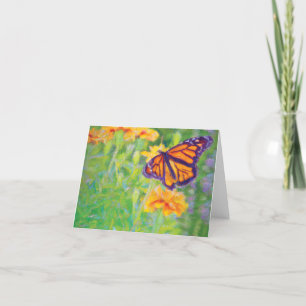 Monarch Butterfly Folded Note Card