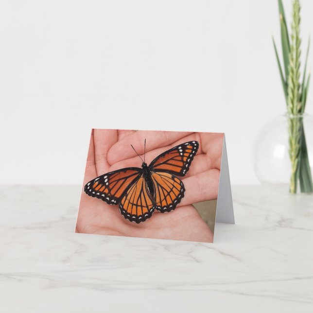 Monarch Butterfly Folded Note Card (Front)