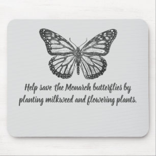 Monarch butterfly gel mouse pad