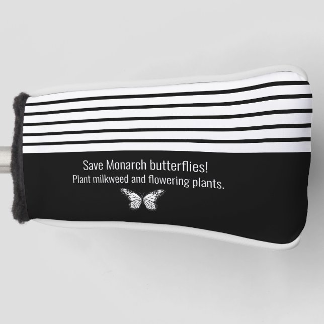 Monarch butterfly golf head cover (Front)