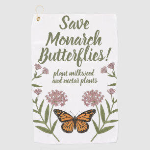 Monarch Butterfly Golf Towel