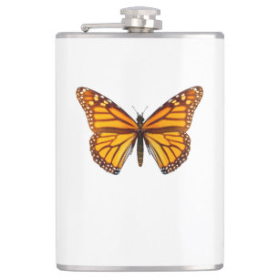 Monarch Butterfly Hip Flask