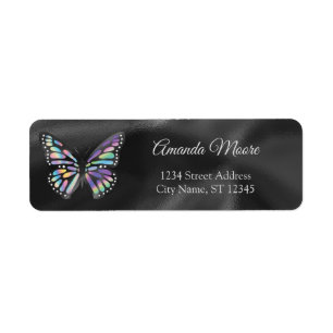 Monarch butterfly holograph foil wings modern