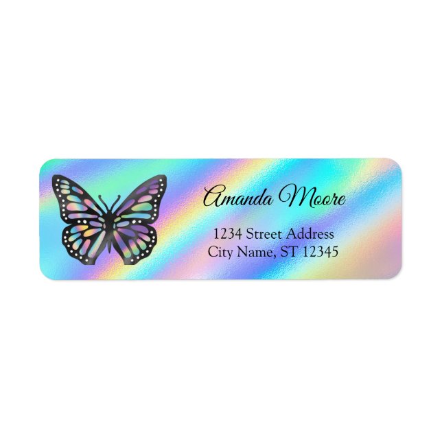 Monarch butterfly holograph foil wings modern (Front)