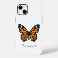 Monarch butterfly in polygon / Personalized name C