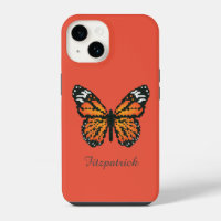 Monarch butterfly in polygon / Personalized name C