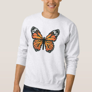 Monarch butterfly in polygon sweatshirt