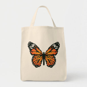 Monarch butterfly in polygon tote bag
