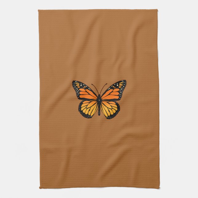 Monarch Butterfly Joy Kitchen Towel (Vertical)