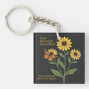 Monarch butterfly keychain