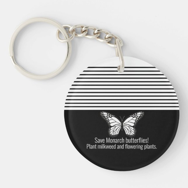 Monarch butterfly keychain (Front)