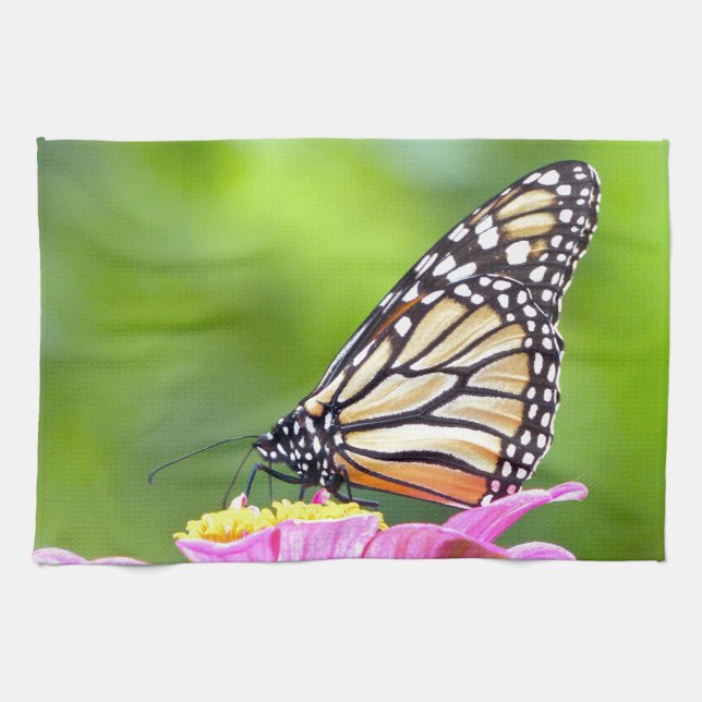 Monarch Butterfly Kitchen Towel (Horizontal)