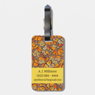 Monarch Butterfly Luggage Tag 
