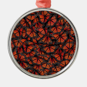 Monarch Butterfly Metal Ornament