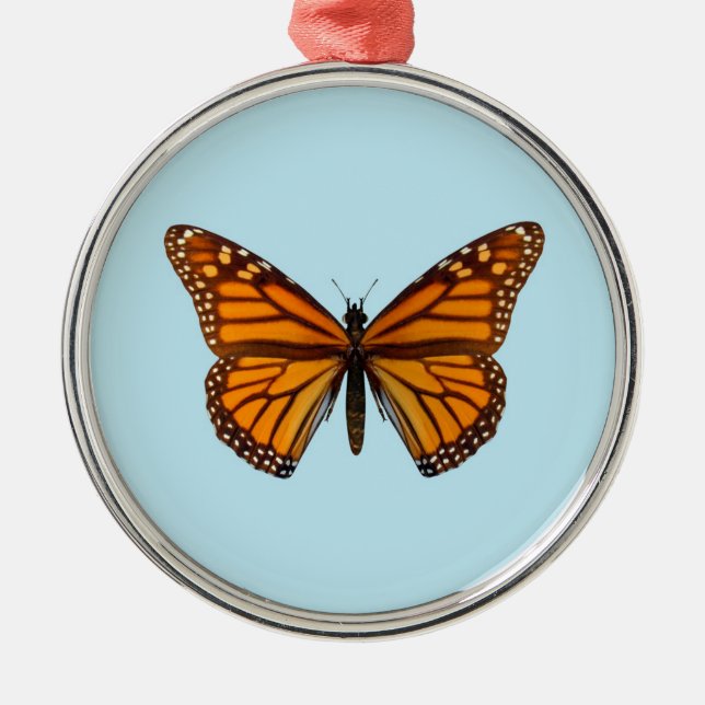 Monarch Butterfly Metal Ornament (Front)