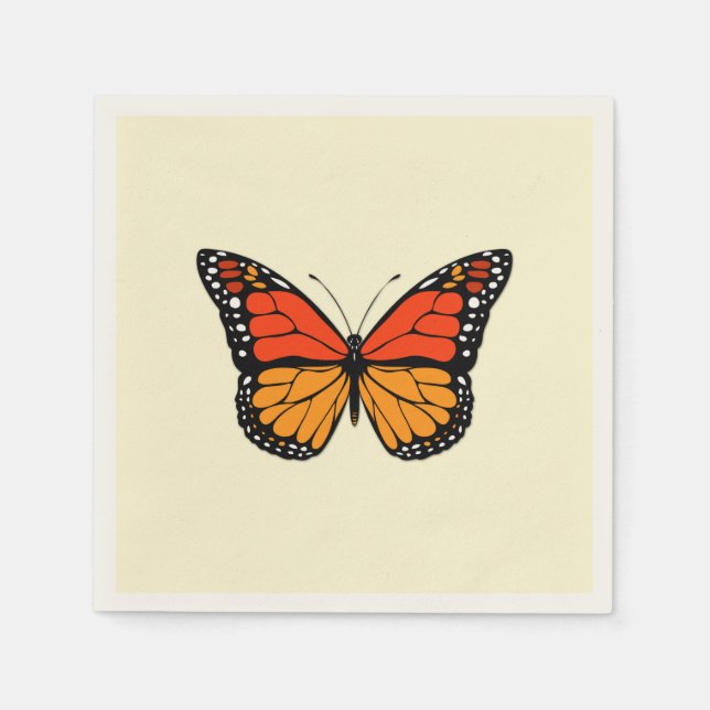 Monarch butterfly napkin (Front)