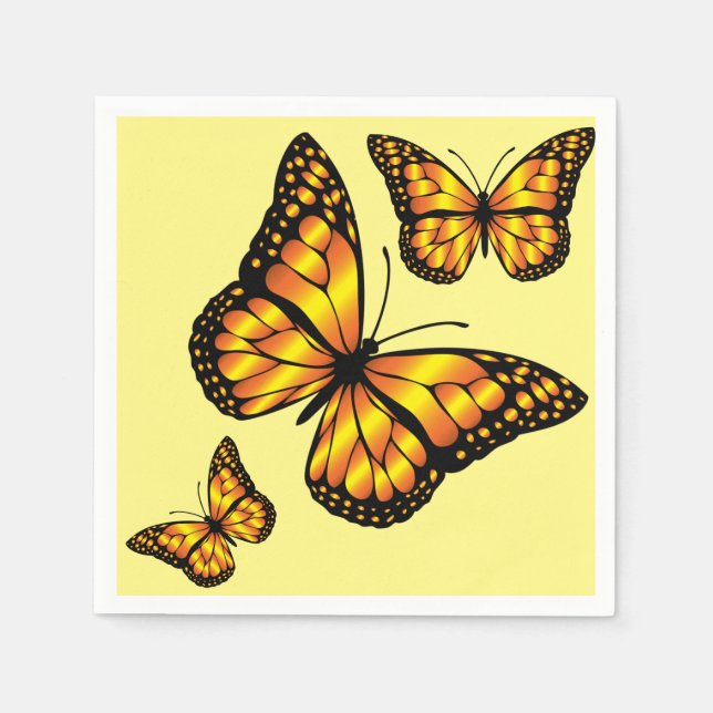 MONARCH BUTTERFLY NAPKIN (Front)