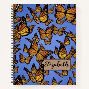 Monarch Butterfly Nature Spiral Notebook